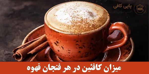 میزان کافئین در هر فنجان قهوه